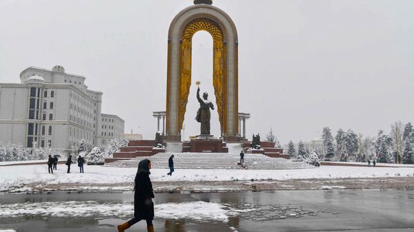 Зима в городе Душанбе - Sputnik Тоҷикистон
