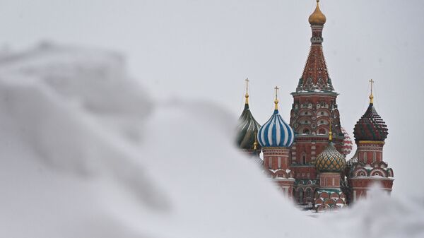 Снегопад в Москве - Sputnik Тоҷикистон