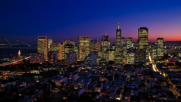 Вид на Сан-Франциско ночью - Sputnik Таджикистан