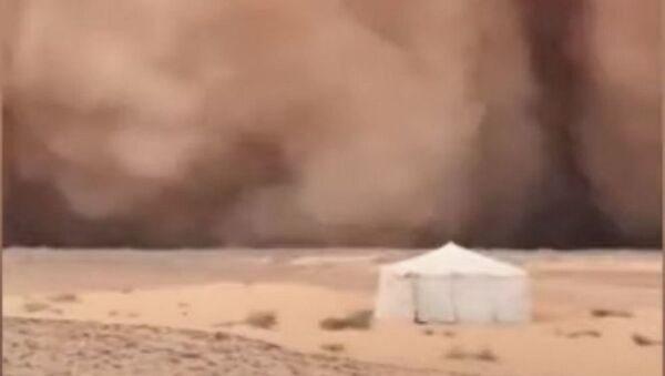 Сильнейшая песчаная буря накрыла страны Персидского залива – видео - Sputnik Тоҷикистон