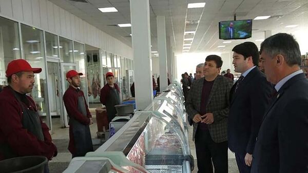 Открытие мясного магазина в Душанбе - Sputnik Тоҷикистон