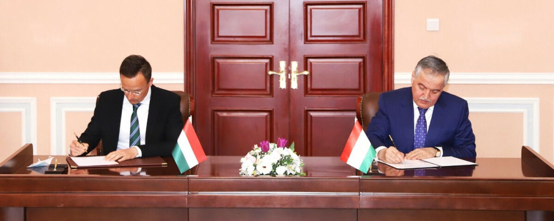Подписание соглашения о сотрудничестве между Таджикистаном и Венгрии - Sputnik Тоҷикистон, 1920, 07.04.2021