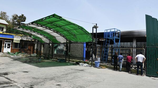 Последствия взрыва АЗС в Душанбе - Sputnik Таджикистан