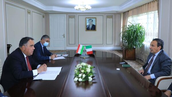 Ахмадзода встретился с послом Италии в Таджикистнане - Sputnik Тоҷикистон
