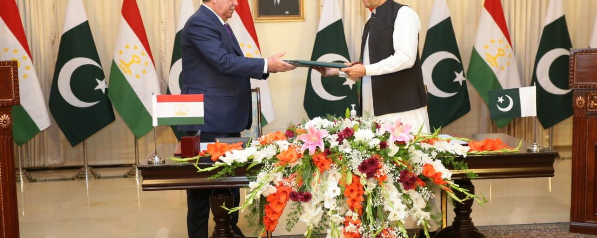  Подписания соглашений / меморандумов о взаимопонимании между Пакистаном и Таджикистаном - Sputnik Таджикистан, 1920, 02.06.2021