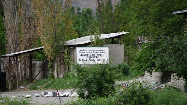Село Кара-Бак на спорной территории между Кыргызстаном и Таджикистаном - Sputnik Таджикистан