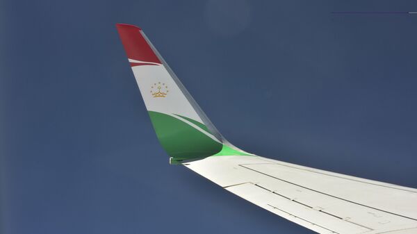 Вид из иллюминатора на крыло самолета президента Республики Таджикистан  - Sputnik Тоҷикистон