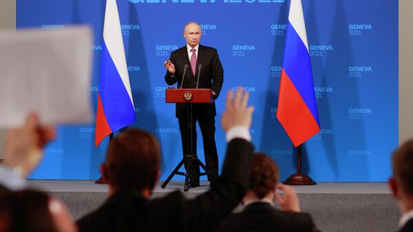 Пресс-конференция Путина на саммите в Женеве - Sputnik Тоҷикистон
