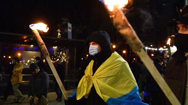 Марши националистов на Украине - Sputnik Тоҷикистон