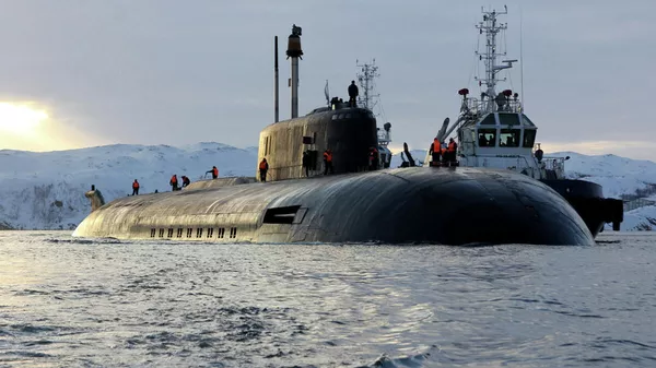 Прибытие атомного подводного ракетного крейсера Северного флота Орёл  - Sputnik Тоҷикистон