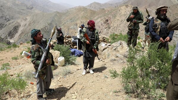 Вооруженные люди, выступающие против восстания талибов - Sputnik Таджикистан