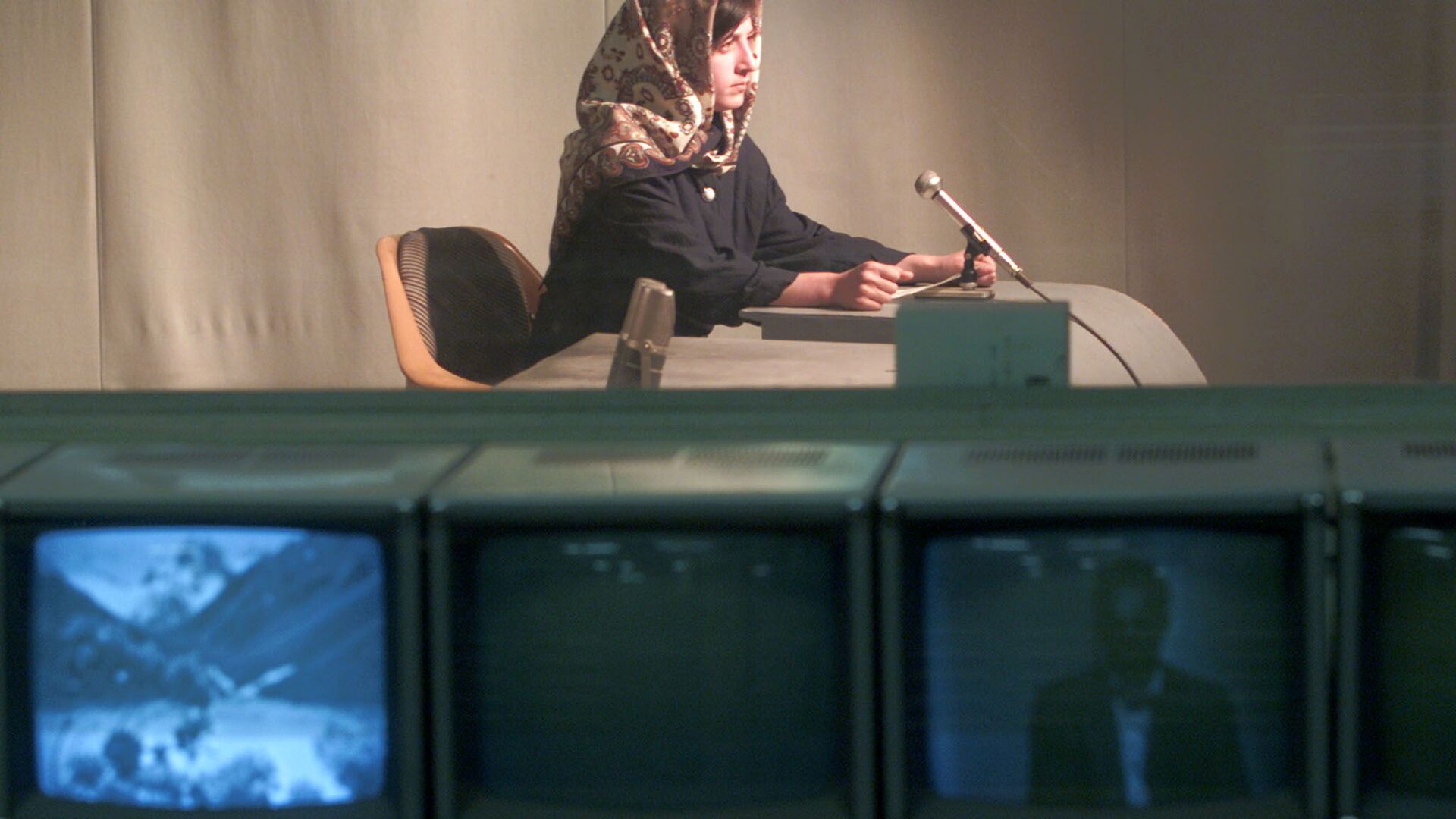 Мариам Шакебар на кабульском телевидение, Афганистан - Sputnik Таджикистан, 1920, 28.03.2022