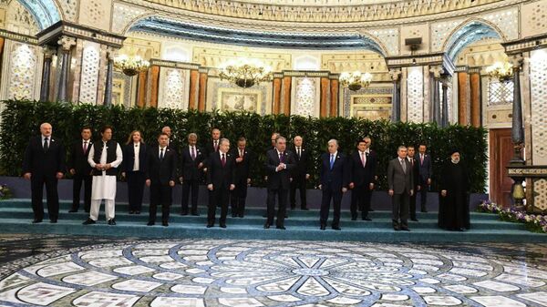 Заседание Совета глав государств Шанхайской организации сотрудничества, посвященное 20-летию создания ШОС - Sputnik Таджикистан