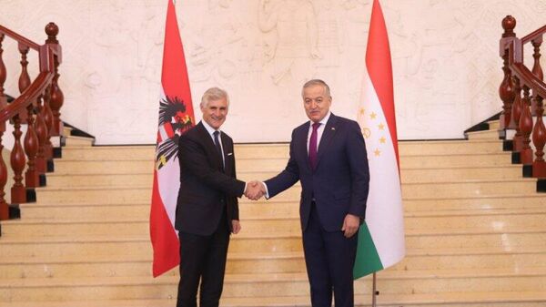 Министр иностранных дел Таджикистана Сироджиддин Мухриддин встретился с главой МИД Австрии Михаэлем Линхартом - Sputnik Таджикистан