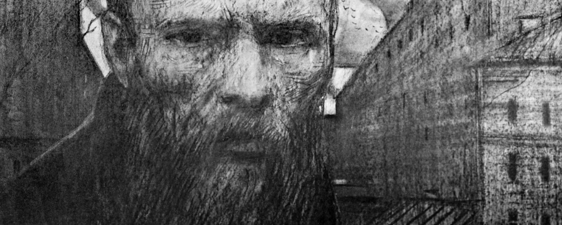 Репродукция рисунка Федор Достоевский - Sputnik Тоҷикистон, 1920, 11.11.2021