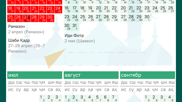 Мусульманский календарь 2020 - Sputnik Тоҷикистон