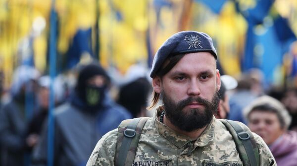 Марш националистов в честь Дня защитника Украины - Sputnik Таджикистан