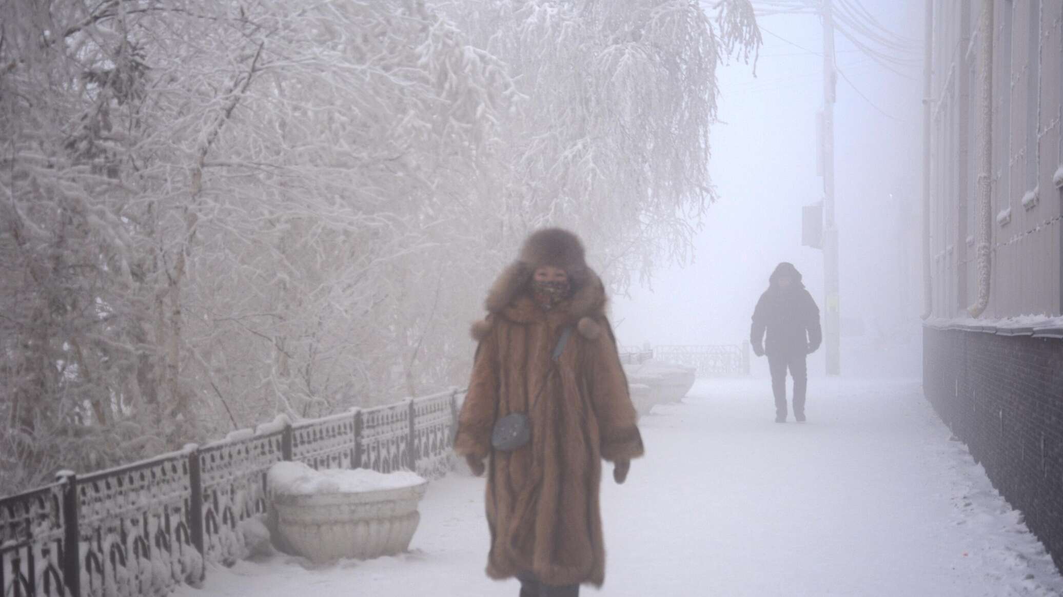 В городе потеплело. Сильный Мороз.