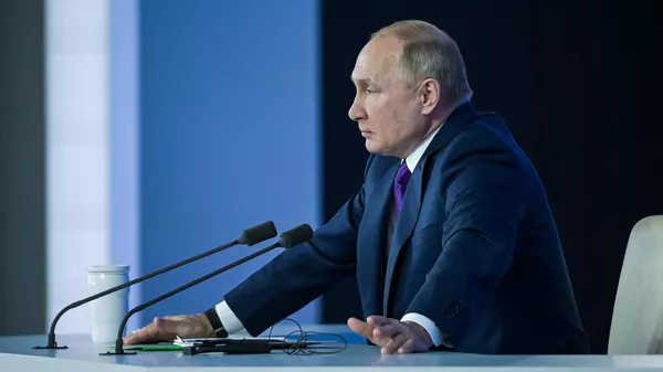 Ежегодная пресс-конференция президента России Владимира Путина - Sputnik Тоҷикистон