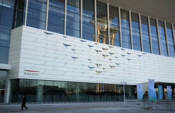 Главный пресс-центр зимних Олимпийских игр - 2022 в Пекине. - Sputnik Таджикистан