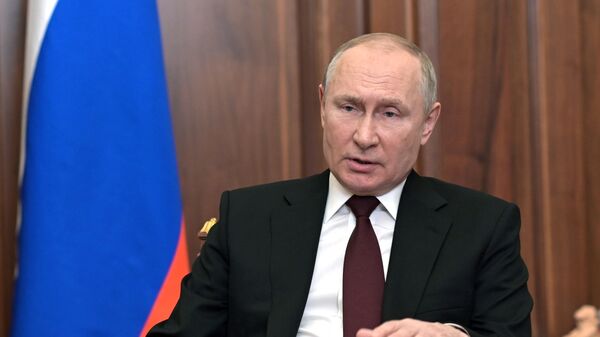Обращение президента РФ В. Путина   - Sputnik Таджикистан
