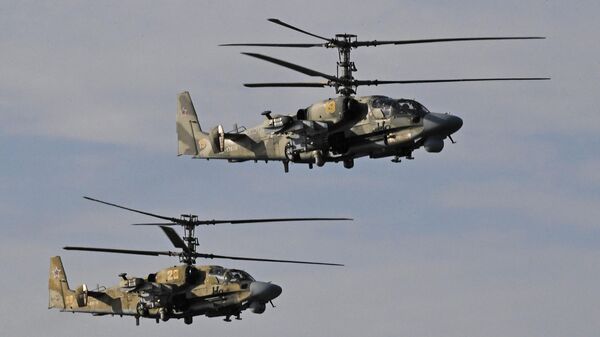 Вертолёты Ка-52 нанесли удары по военным объектам Украины - Sputnik Таджикистан