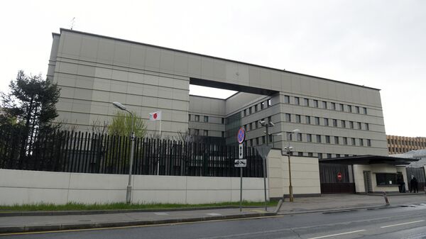 Здание посольства Японии в РФ в Грохольском переулке дом 27 в Москве - Sputnik Тоҷикистон