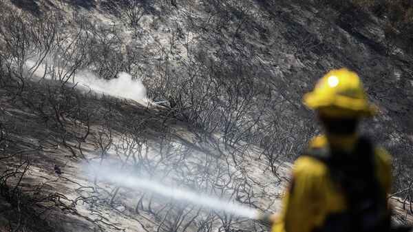 Пожарные ликвидируют последствия пожара в Лагуна-Нигел, США - Sputnik Таджикистан