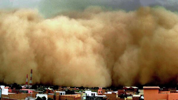Песчаная буря накрыла пустынный город Биканер в штате Раджастхан на западе Индии, 2010 год - Sputnik Таджикистан