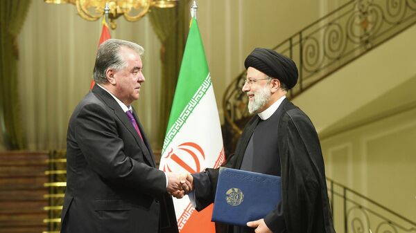 Президент Ирана Э. Раиси и Президент Таджикистана Эмомали Рахмон - Sputnik Таджикистан