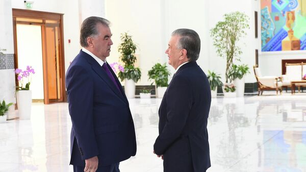 Президент Таджикистана Эмомали Рахмон и Президент Узбекиситана Шавкат Мирзиёев - Sputnik Тоҷикистон