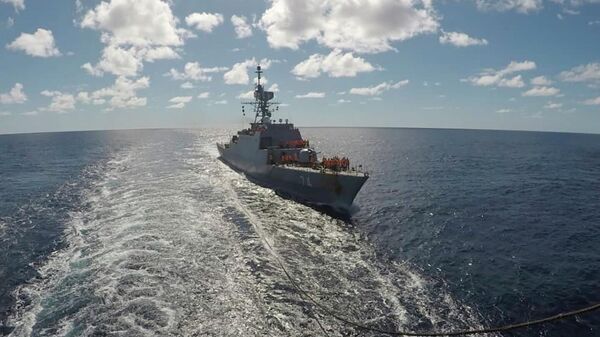  Иранский военный корабль движется в Атлантическом океане - Sputnik Тоҷикистон