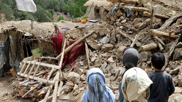 Последствия землетрясения в провинции Хост в Афганистане  - Sputnik Тоҷикистон