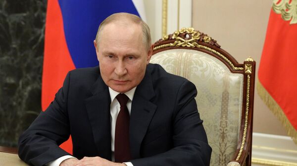 Путин выступает на открытии форума Армия-2022 - Sputnik Тоҷикистон