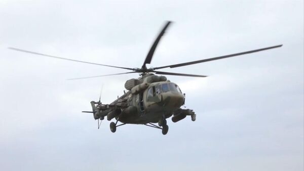 Боевая работа экипажей вертолетов Ми-8МТВ-5 и Ка-52 армейской авиации ЗВО
 - Sputnik Таджикистан