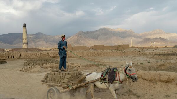 13-летний афганский мальчик работает на кирпичном заводе на окраине Кабула, Афганистан - Sputnik Таджикистан