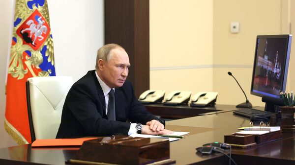 Президент РФ В. Путин провел заседание Совбеза РФ - Sputnik Тоҷикистон