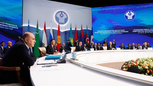 Премьер-министр РФ М. Мишустин принимает участие в заседании Совета глав правительств СНГ в Астане - Sputnik Таджикистан