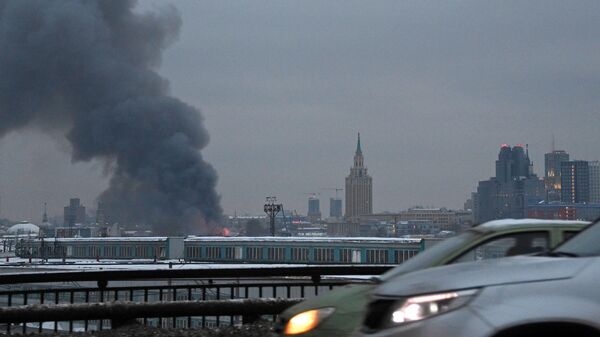 Пожар в Москве  - Sputnik Таджикистан