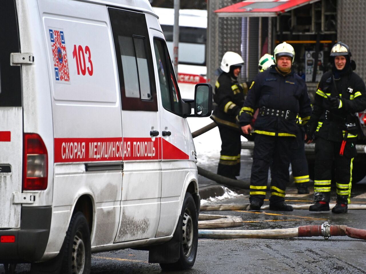 В Москве вспыхнул пожар у гостиницы 