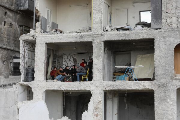 Сирийский город Алеппо после землетрясения. - Sputnik Таджикистан
