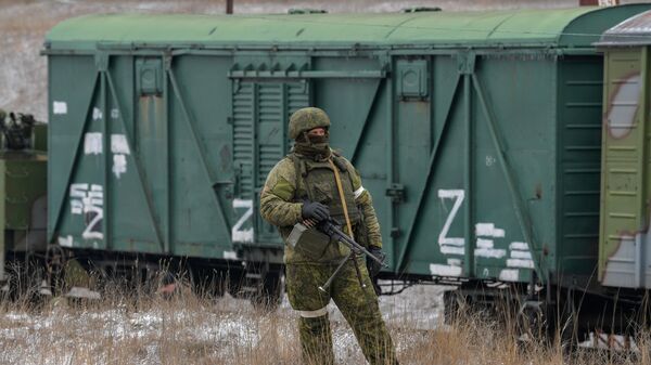Работа железнодорожных войск в зоне СВО - Sputnik Тоҷикистон
