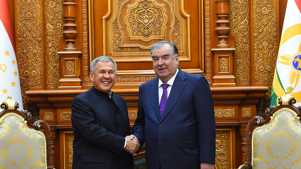 Президент Таджикистан Эмомали Рахмон провел встречу с главой Татарстана Рустамом Миннихановым - Sputnik Таджикистан