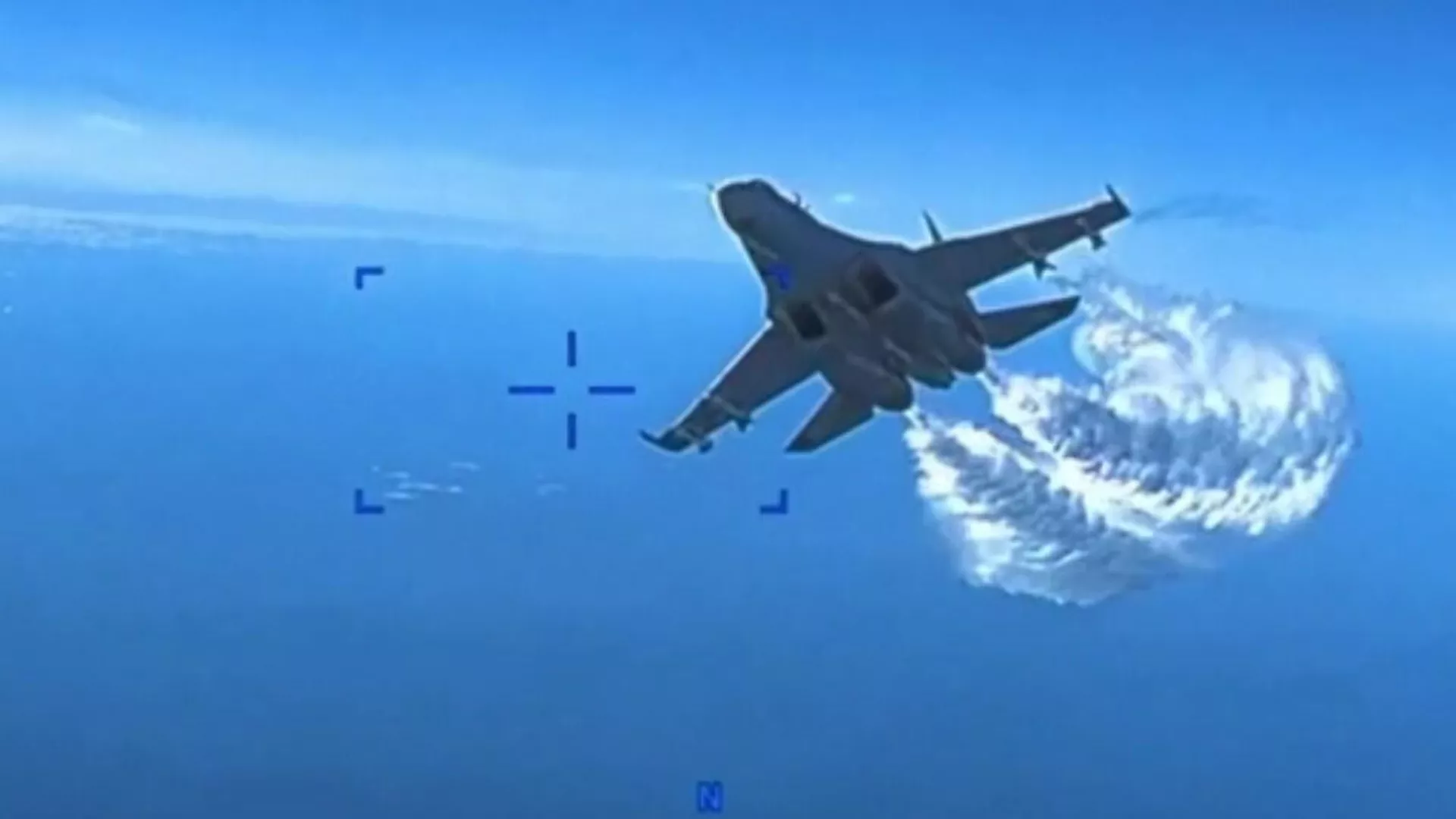 Видео ЧП с американским БПЛА над Черным морем