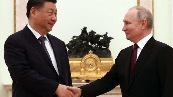 Встреча президента РФ В. Путина с председателем КНР Си Цзиньпином - Sputnik Таджикистан