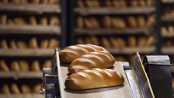 Производство хлеба на заводе  - Sputnik Таджикистан
