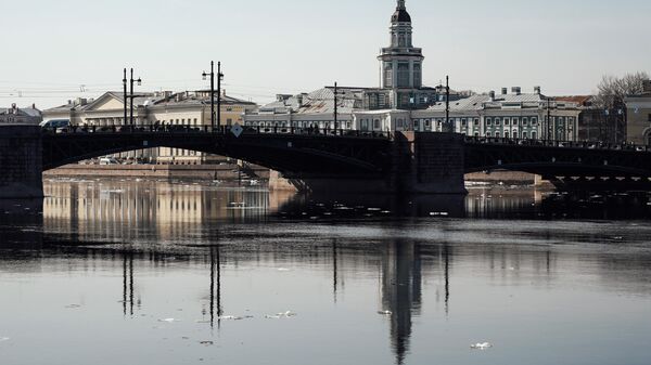 Дворцовый мост через реку Нева в Санкт-Петербурге - Sputnik Таджикистан