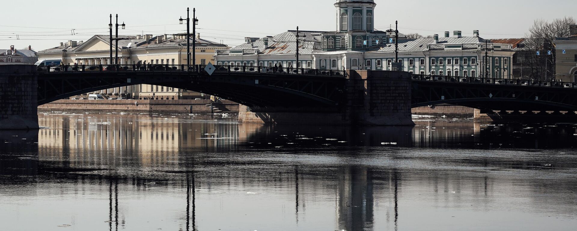 Дворцовый мост через реку Нева в Санкт-Петербурге - Sputnik Таджикистан, 1920, 24.10.2023
