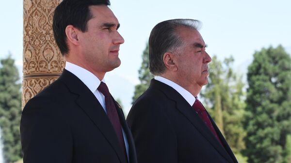 Президент Таджикистана Эмомали Рахмон и президент Туркменистана Сердар Бердымухамедов - Sputnik Таджикистан