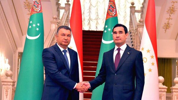 Премьер Таджикистана Кохир Расулзода и президент Туркменистана Сердар Бердымухамедов - Sputnik Таджикистан